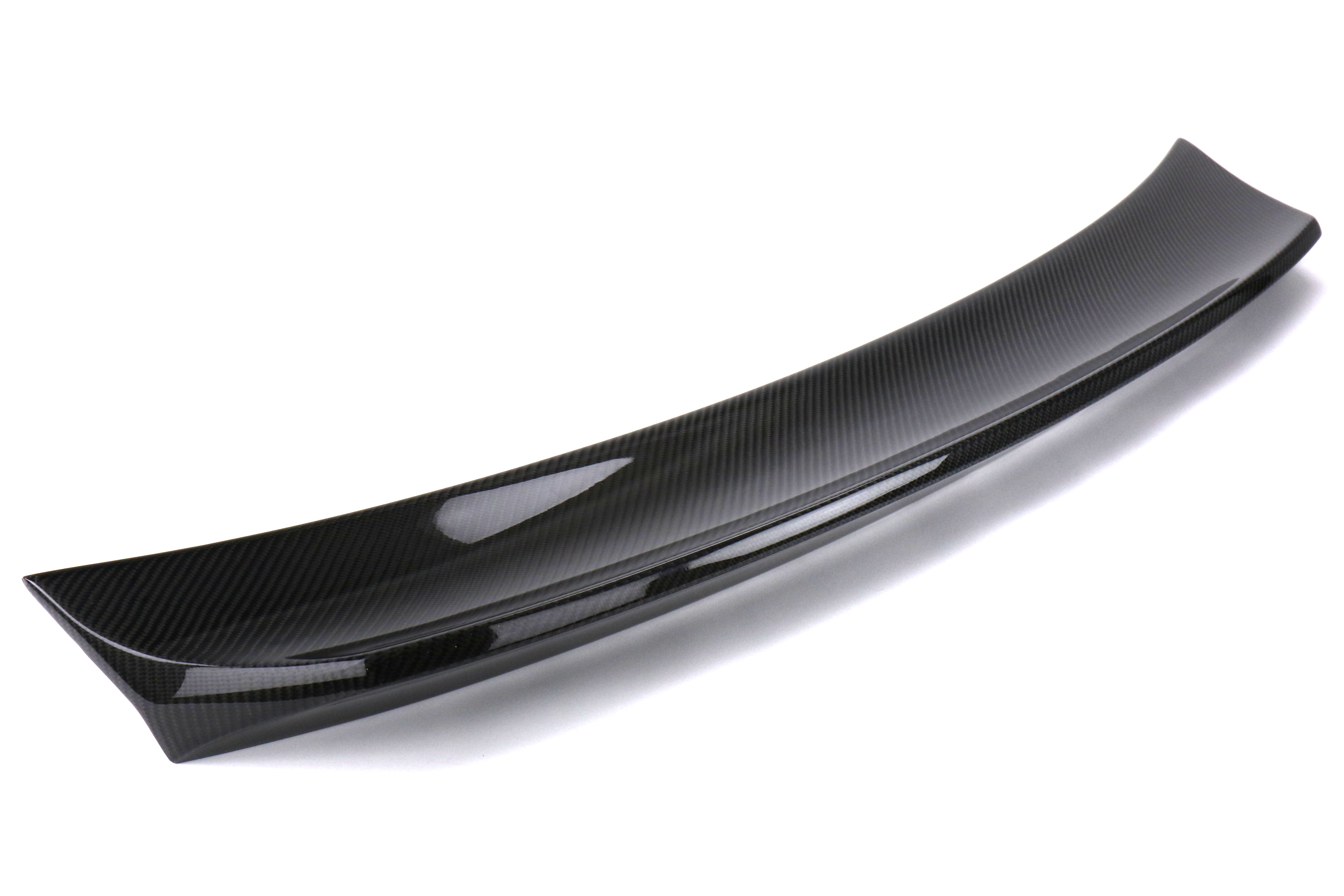 OLM Single Point Duckbill Trunk Spoiler - Carbon Fiber - 2015-2021 Subaru WRX / STI